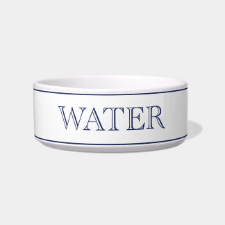 Comedero Bowl de mascotas de agua-blanco