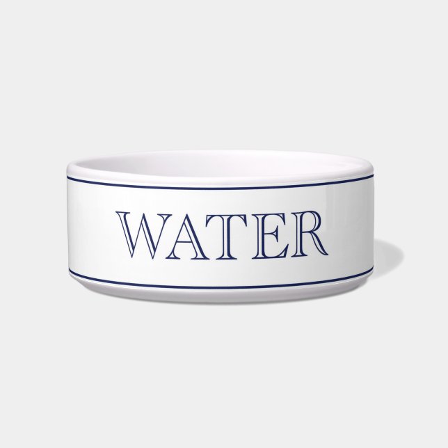 Comedero Bowl de mascotas de agua-blanco (Frente)