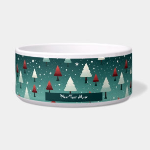 Comedero Bowl de mascotas de árbol de Navidad