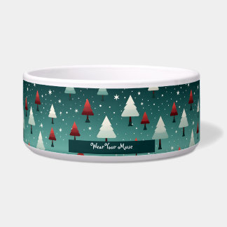 Comedero Bowl de mascotas de árbol de Navidad