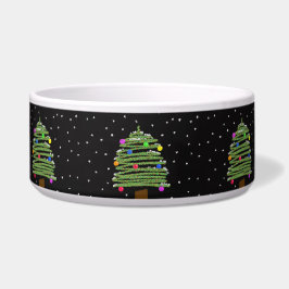 Comedero Bowl de mascotas de árbol de Navidad