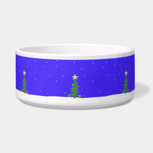 Comedero Bowl de mascotas de árbol de Navidad