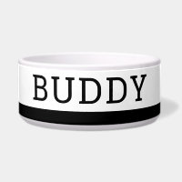 Bowl de mascotas grande personalizado con nombre