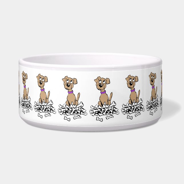 Comedero Bowl de mascotas/perro con hueso (Derecha)