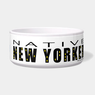 Comedero Bowl de mascotas personales nativo de Nueva York