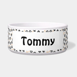 Comedero Bowl de mascotas personalizado con nombre - pintur