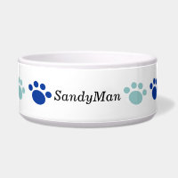 Bowl de mascotas personalizado con patas