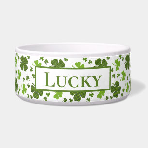 Comedero Bowl de perro grande personalizado irlandés   Luck