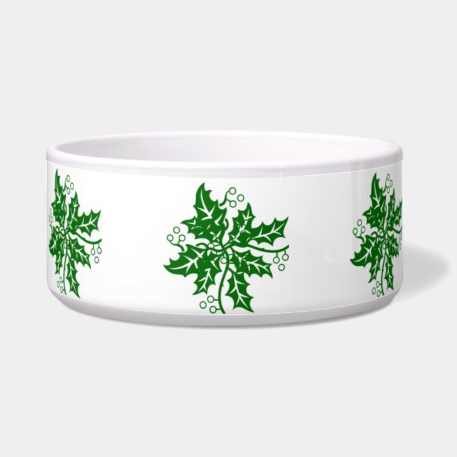 Comedero Bowl - Green Holly Clusters (Frente)