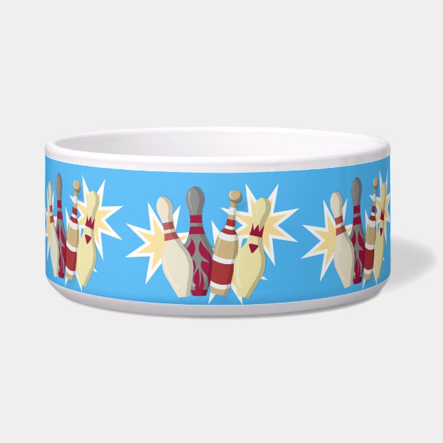 Comedero Bowling de estilo vintage (Frente)