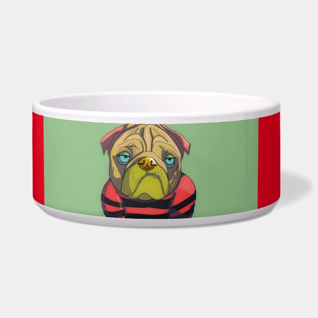 Comedero BOXER bulldog ART DOG BOWL (Frente)