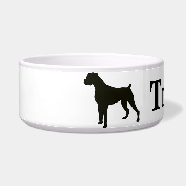 Comedero Boxer Dog Bowl personalizado (Izquierda)