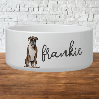 Comedero Boxer Perro Food Bowl personalizado
