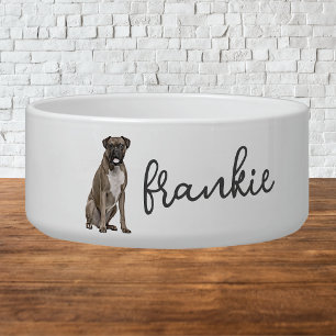 Comedero Boxer Perro Food Bowl personalizado