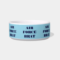 Brat de la Fuerza Aérea Pet Bowl