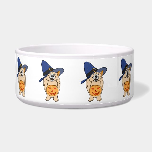 Comedero Bruja de Calabaza Perro (Frente)