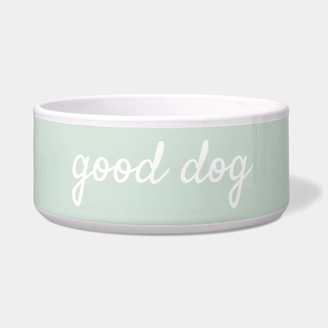 Comedero Buenos perros luz de sabio Green Dog Food Bowl (Frente)