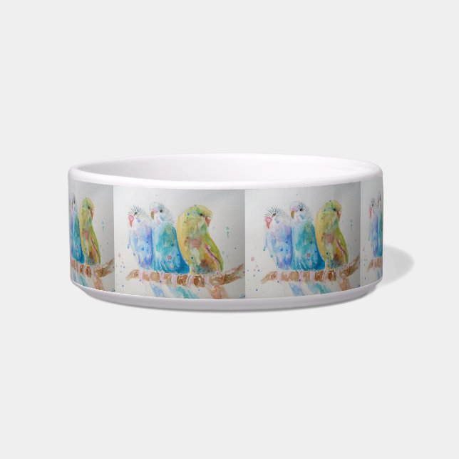 Comedero Bugie budgerigars pájaros Bonito Bird Bebe Bowl (Frente)