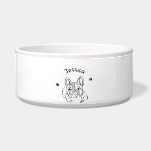 Comedero Bulldog Minimalista Elegante 
