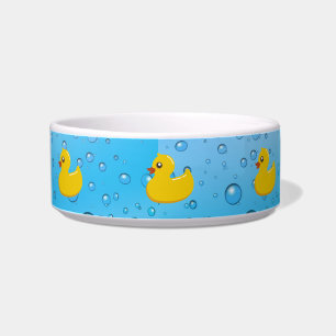 Comedero Burbujas Ducky/azules de goma lindas