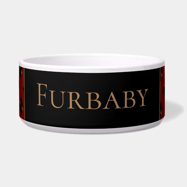 Comedero Burgundy Patttern (Frente)