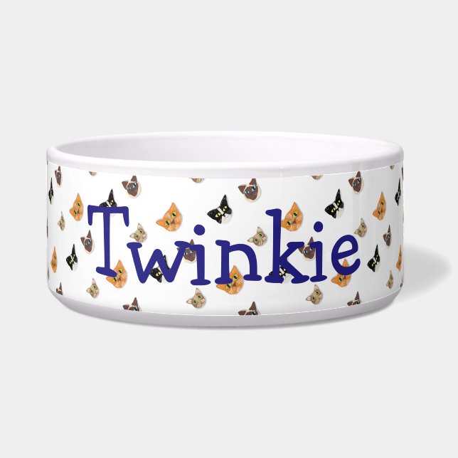 Comedero Cabeceras de gato felices (Frente)