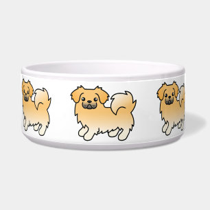 Comedero Cachorro de dibujos animados Fawn Tibetan Spaniel