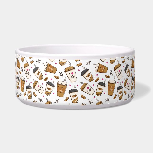 Comedero Cafés, Frijoles, Amante del Café, Corazones (Frente)