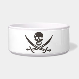 Comedero Calavera obsidiana espada Bandera pirata de Calico