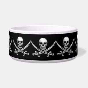 Comedero Calavera pirata y espadas cruzadas (TLAPD)