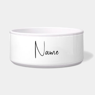 Comedero Caligrafía atractiva Minimalista blanco moderno
