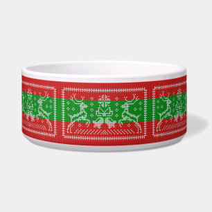 Comedero Campanas de jingle de suéter feo Navidad renos cro