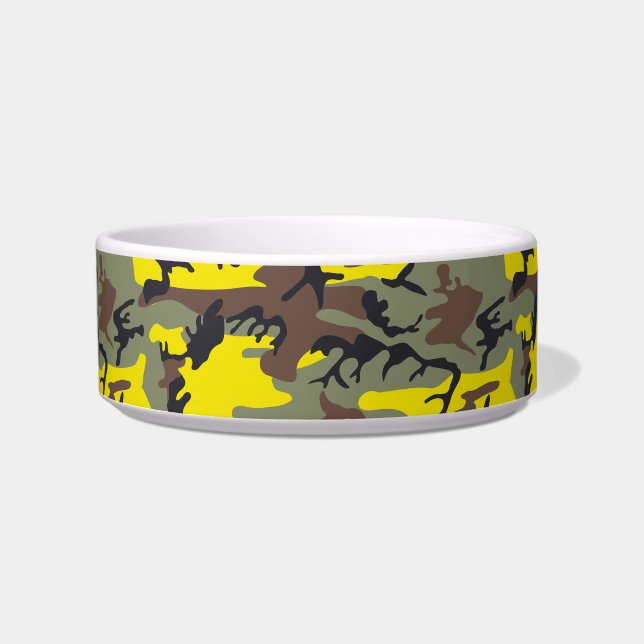 Comedero Camuflaje amarillo y marrón, ejército (Frente)