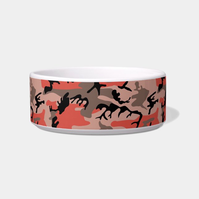 Comedero Camuflaje rojo y marrón, militar, ejército (Frente)