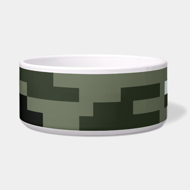 Comedero Camuflaje Urbano Digital Pixel de 8 bits / Camo (Frente)