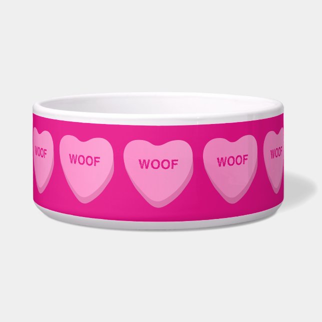 Comedero Candy Hearts Woof (Frente)