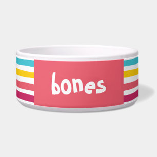 Comedero ¡Candy Striped! Fun Colorful Pet Bowl