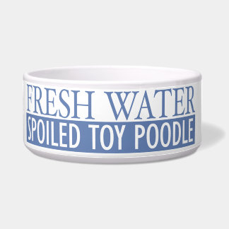 Comedero caniche de juguete estropeado