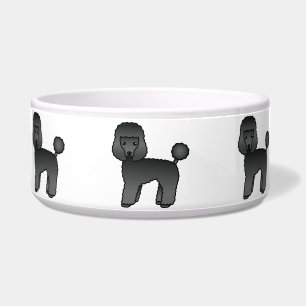 Comedero Caniche de juguete negro perro de dibujos animados