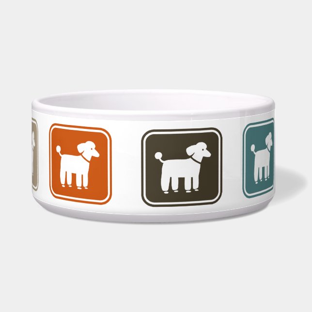 Comedero Caniches - Tazón para perros de diseño moderno (Derecha)