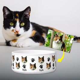 Comedero Cara de Gato con Foto Personalizada