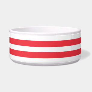 Comedero Caramelo Caña Rojo y Blanco Rayado Horizontal Simp
