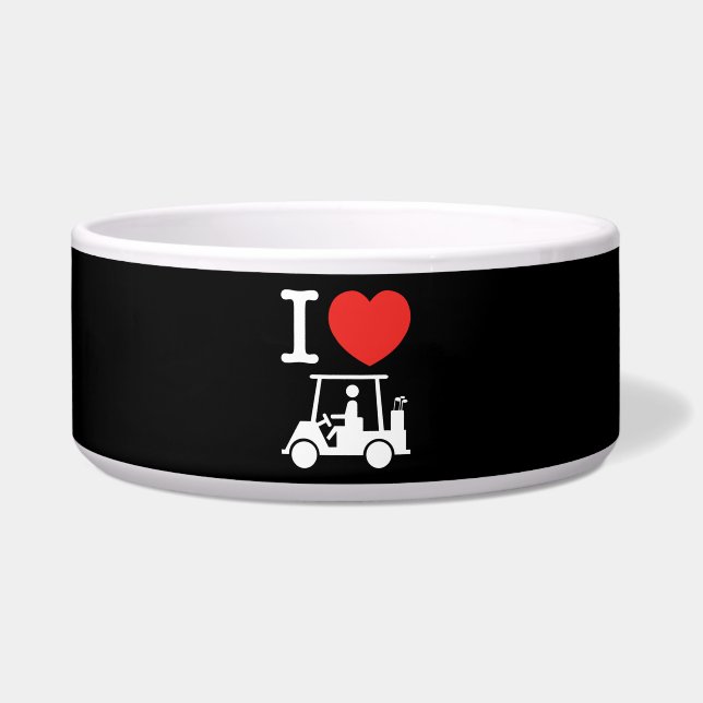 Comedero Carro de golf I Heart (Love) (Frente)