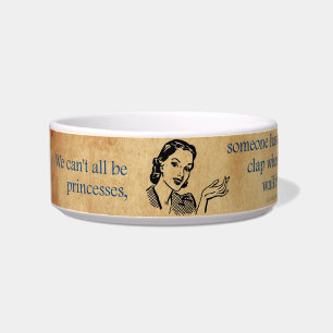 Comedero Cartel vintage retro de las princesas de SlipperyJ