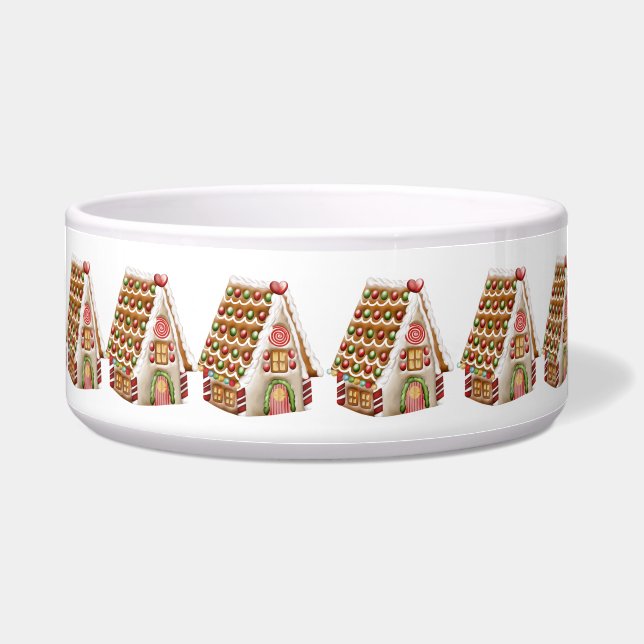 Comedero Casa de pan de jengibre del navidad (Frente)