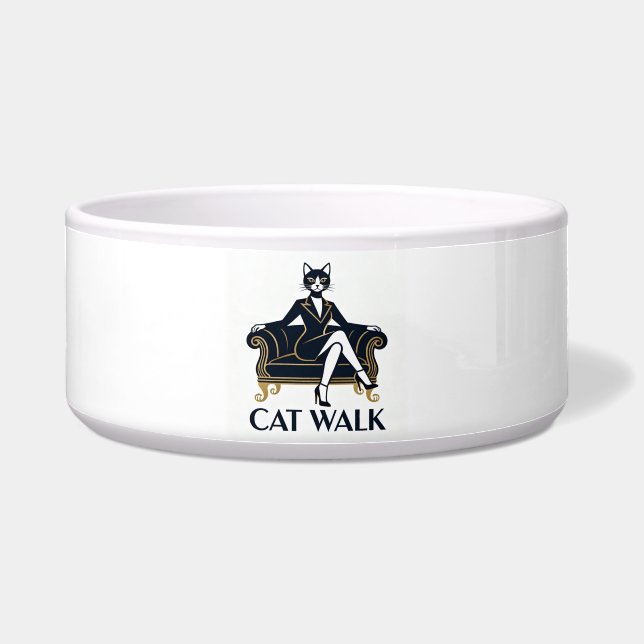 Comedero CAT WALK – Chic Cats Collection (Frente)