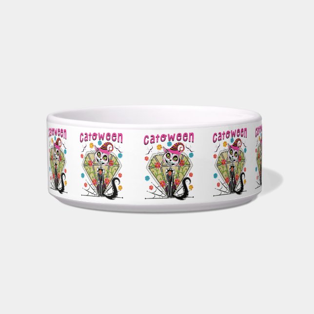 Comedero Catoween Halloween (Frente)