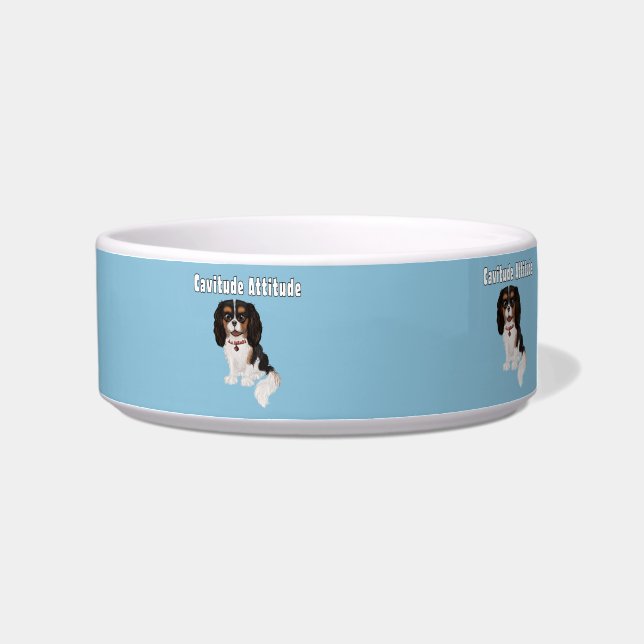 Comedero Cavalier de tres colores King Charles Spaniel (Derecha)