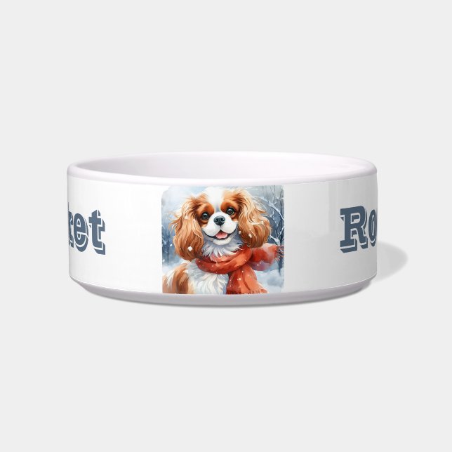 Comedero Cavalier King Charles - Mascota (Frente)