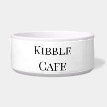 Ceramic Pet Bowl Kibble Cafe